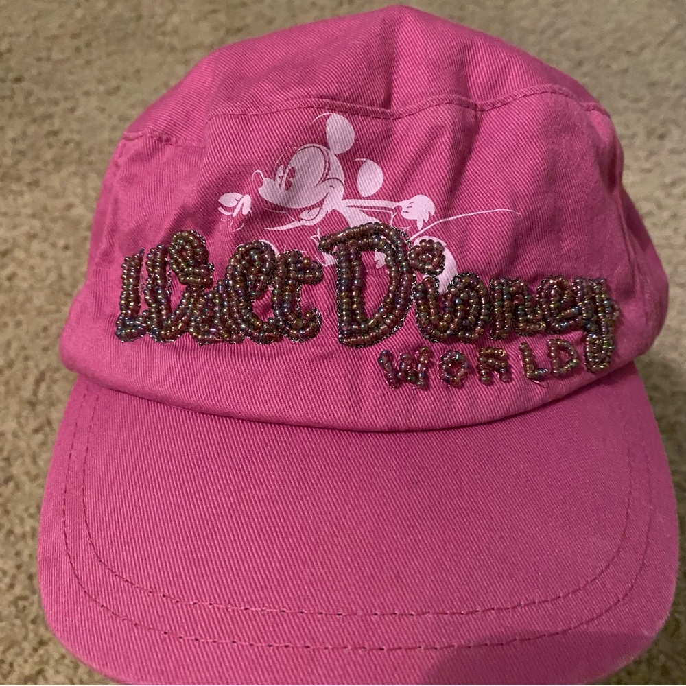 Magenta vintage Disney World baseball cap